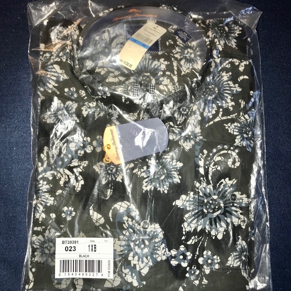 Tommy Bahama Short Sleeve Shirt Silk Blend 1XB NWT - Picture 4 of 4